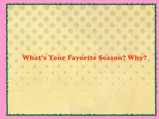 Opening frame of “What's Your Favorite Season? Why?”, activity 4A Unit 3 Lesson 8 — an interactive activity.