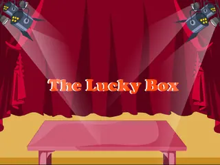 Opening frame of “The Lucky Box”, activity 4A Unit 3 Lesson 8 — an interactive activity.