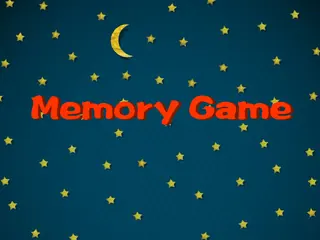 Opening frame of “Memory Game”, activity 4A Unit 4 Lesson 4 — an interactive activity.