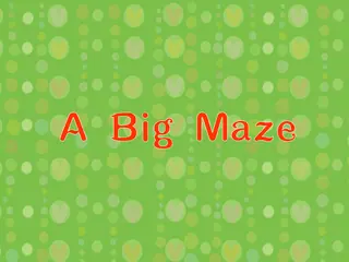 Opening frame of “A Big Maze”, activity 4A Unit 4 Lesson 4 — an interactive activity.