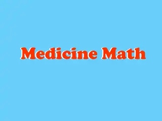 Opening frame of “Medicine Math”, activity 4A Unit 4 Lesson 6 — an interactive activity.