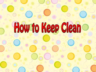 Opening frame of “How to Keep Clean”, activity 4A Unit 4 Lesson 7 — an interactive activity.