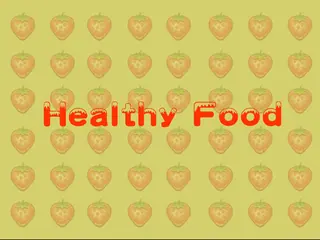 Opening frame of “Healthy Food”, activity 4A Unit 4 Lesson 7 — an interactive activity.