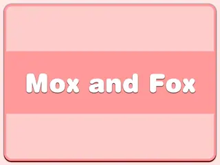 Opening frame of “Mox and Fox”, activity 4A Unit 4 Lesson 9 — an interactive activity.