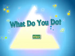 Opening frame of “What Do You Do?”, activity 4B Unit 1 Lesson 3 — an interactive activity.