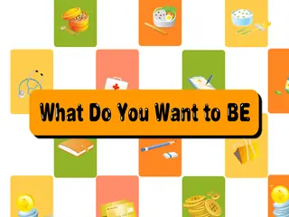 Opening frame of “What Do You Want to Be?”, activity 4B Unit 1 Lesson 4 — a linear activity.