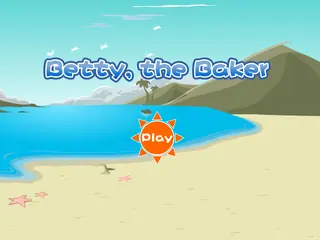 Opening frame of “Betty, the Baker”, activity 4B Unit 1 Lesson 9 — an interactive activity.