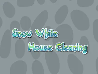 Opening frame of “Snow White House Cleaning”, activity 4B Unit 2 Lesson 4 — an interactive activity.