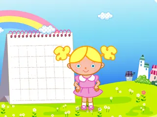 Opening frame of “Today Is Monday”, activity 4B Unit 2 Lesson 6 — a linear activity.