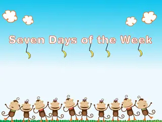 Opening frame of “Seven Days of the Week”, activity 4B Unit 2 Lesson 7 — an interactive activity.