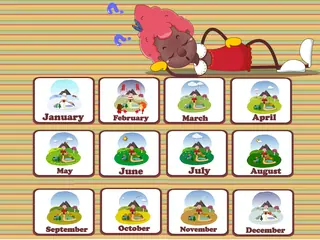 Opening frame of “Words Action”, activity 4B Unit 4 Lesson 2 — an interactive activity.