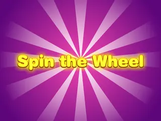 Opening frame of “Spin the Wheel”, activity 4B Unit 4 Lesson 4 — an interactive activity.