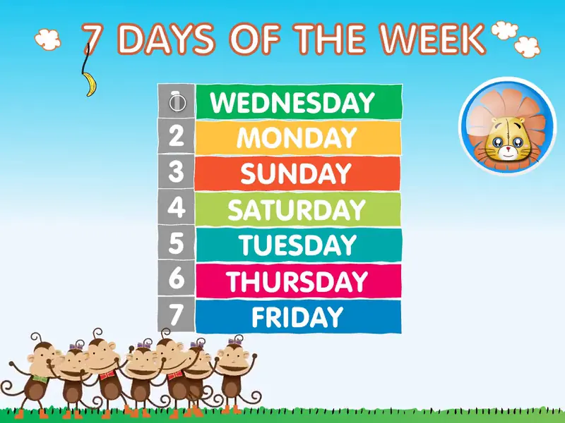 Seven Days of the Week (course 4B)